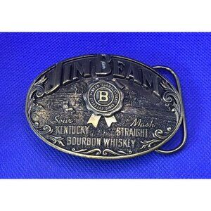 JIM BEAM Belt Buckle Limited Edition 1993 Collector's Series VINTAGE